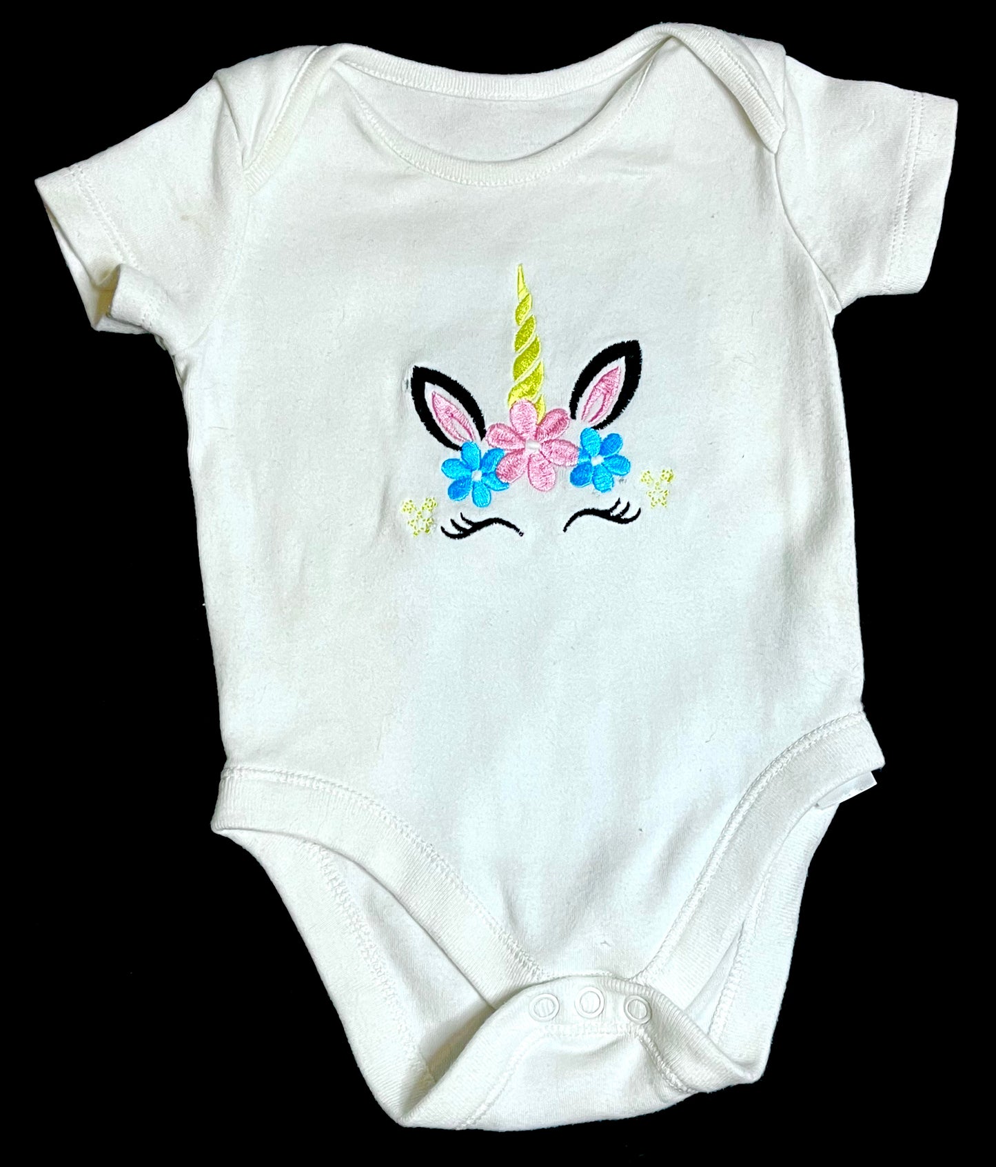 Embroidered baby clothes
