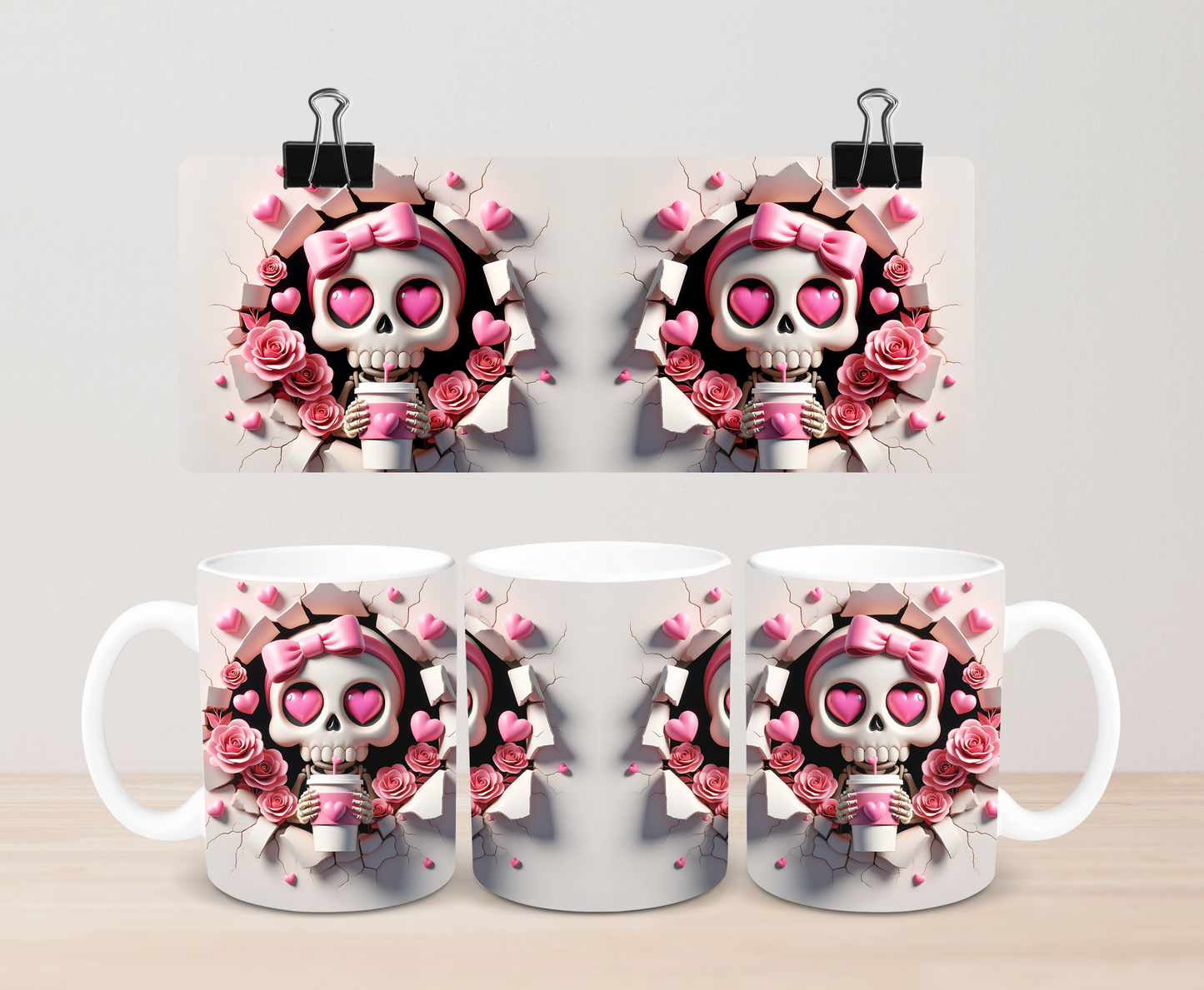 3D Skeleton Coffee Mug