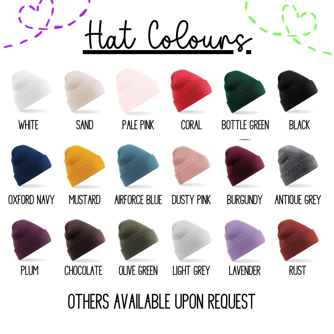 Ouija Board Embroidered Cuffed Beanie