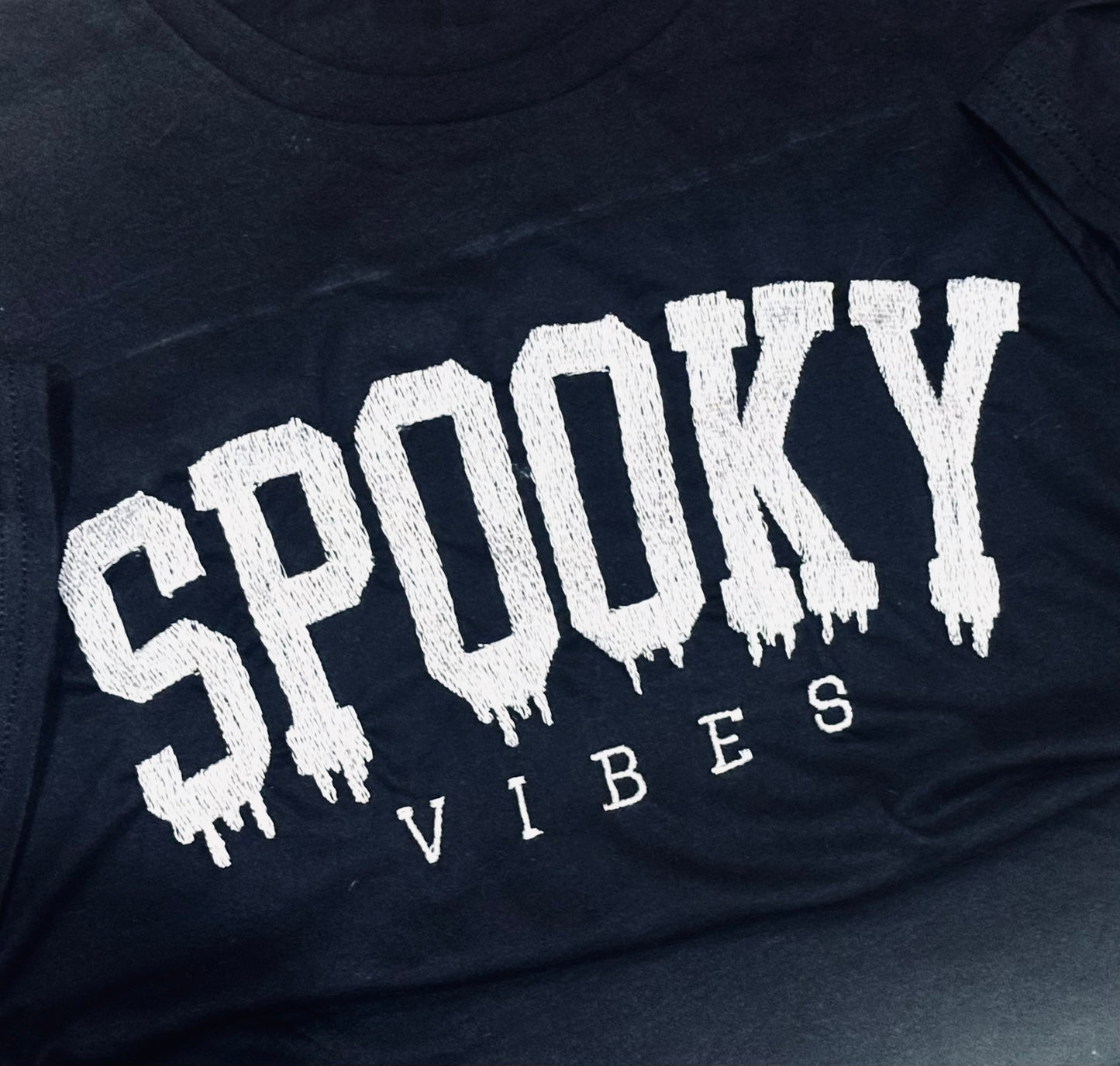 Spooky Vibes Embroidered T-shirt
