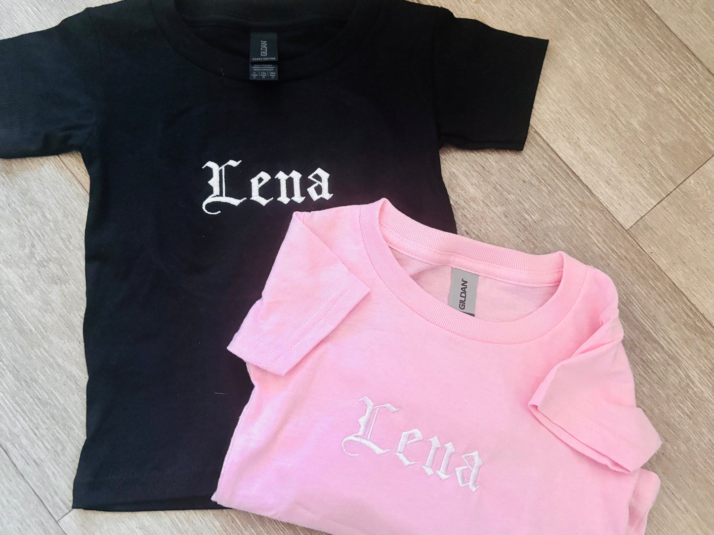 Embroidered Gothic Toddler/Kids Tshirt