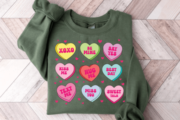 Love Hearts Sweatshirt & Hoodie