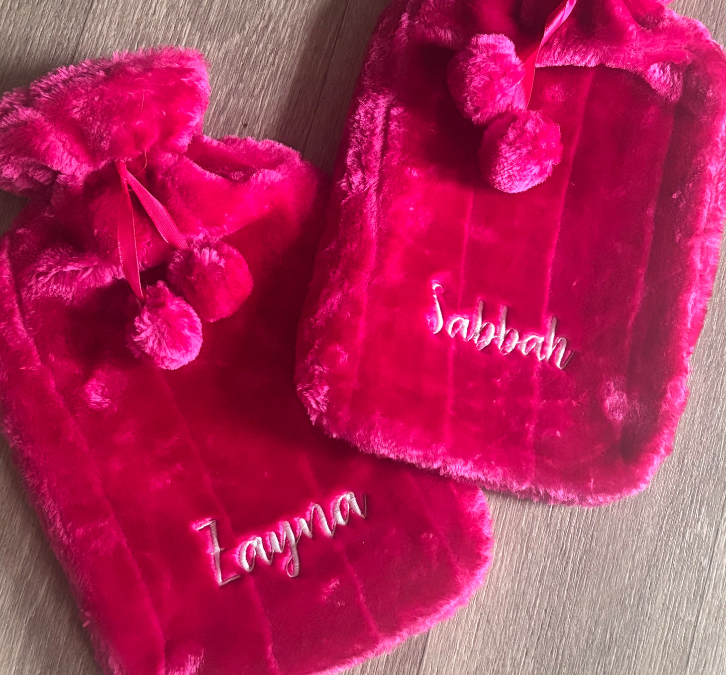Personalised Embroidered Plush & Knitted Hot Water Bottle