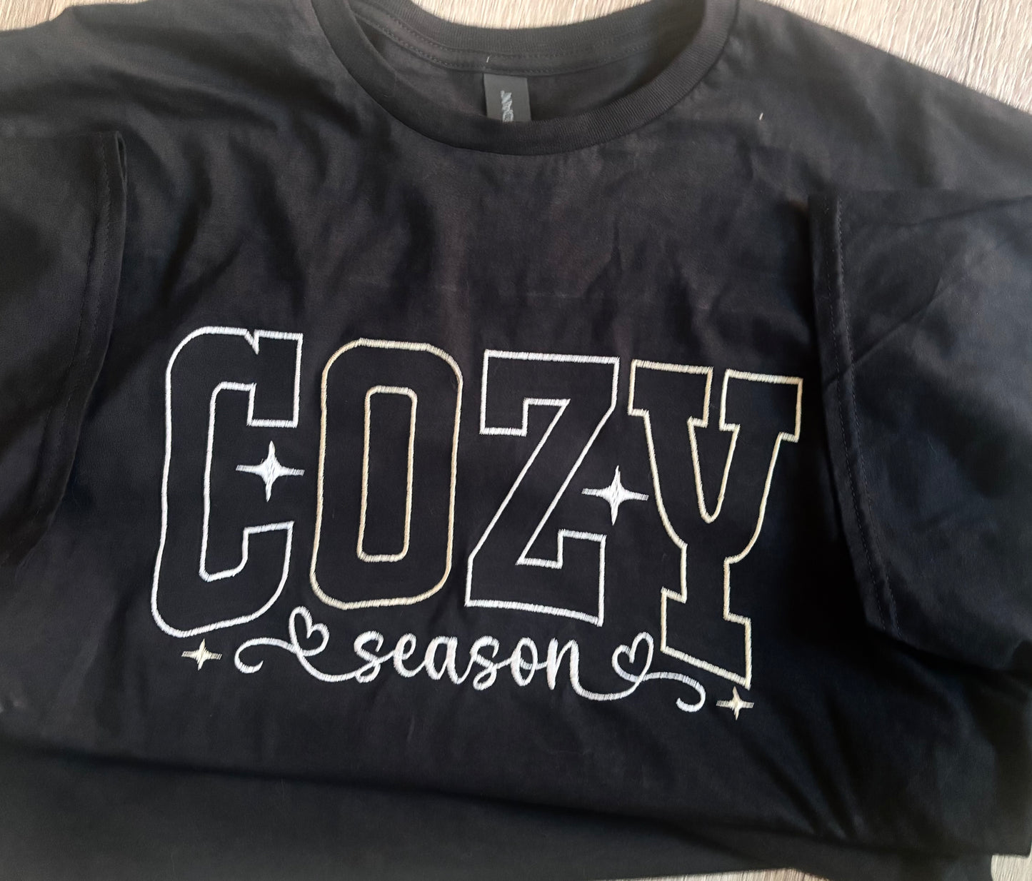 Cozy Season Embroidered T-shirt