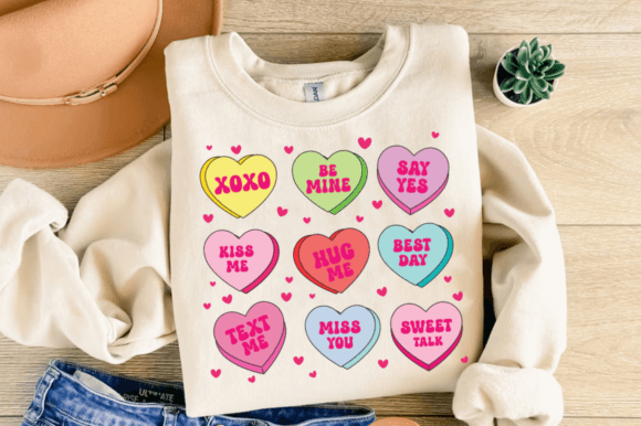 Love Hearts Sweatshirt & Hoodie