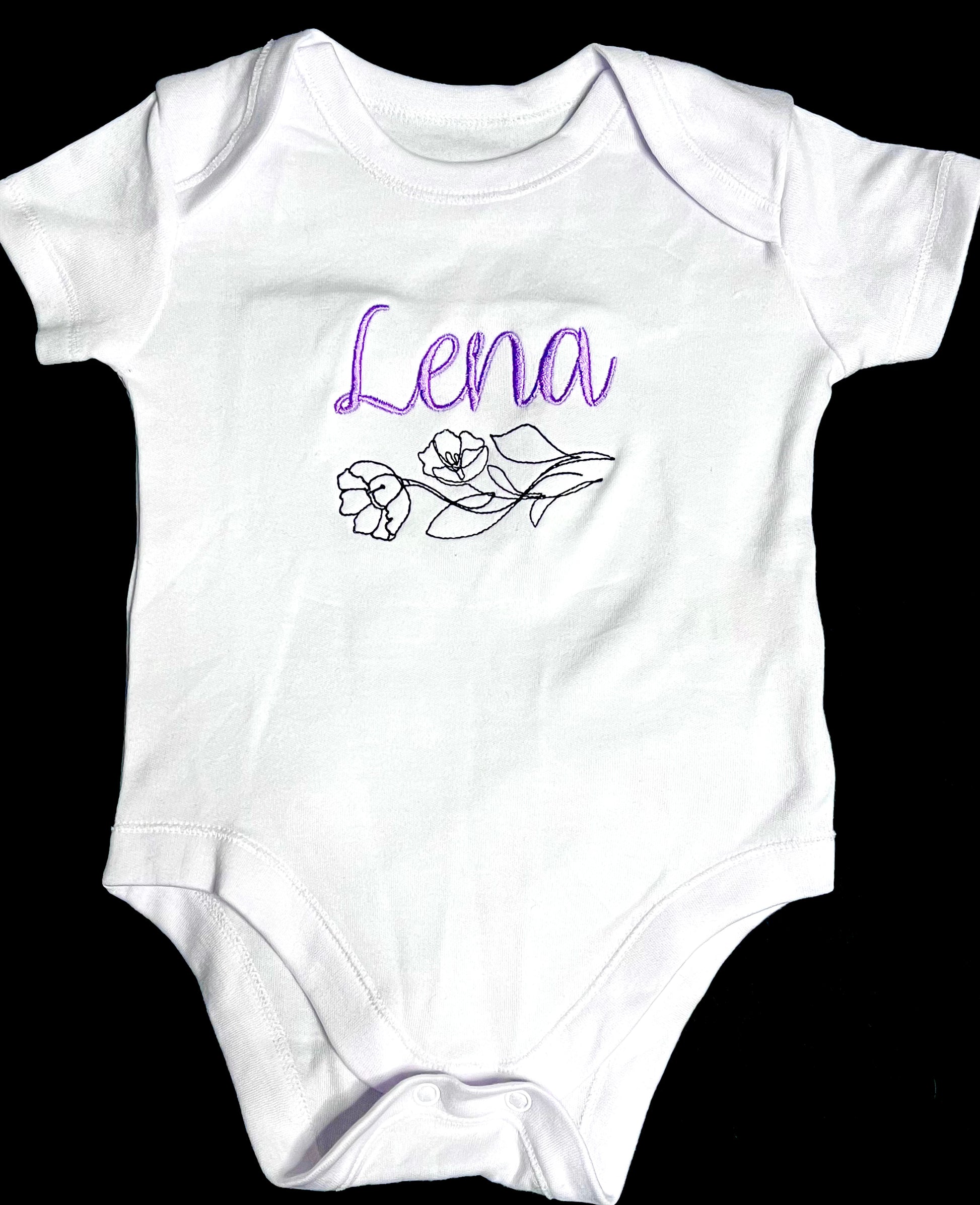 Embroidered baby clothes 