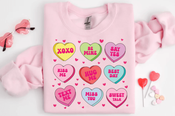 Love Hearts Sweatshirt & Hoodie