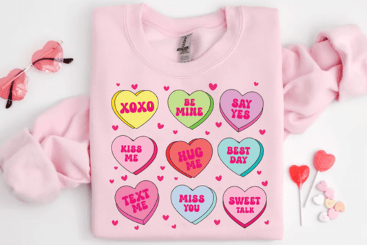 Love Hearts Sweatshirt & Hoodie