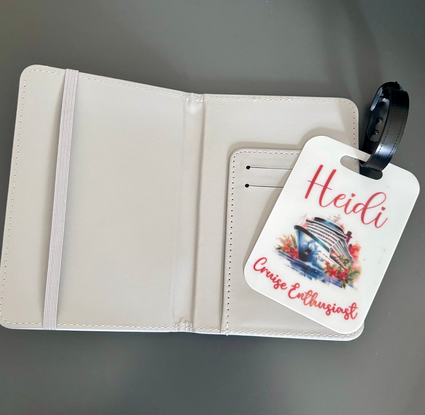 Personalised Passport Holder & Luggage Tag