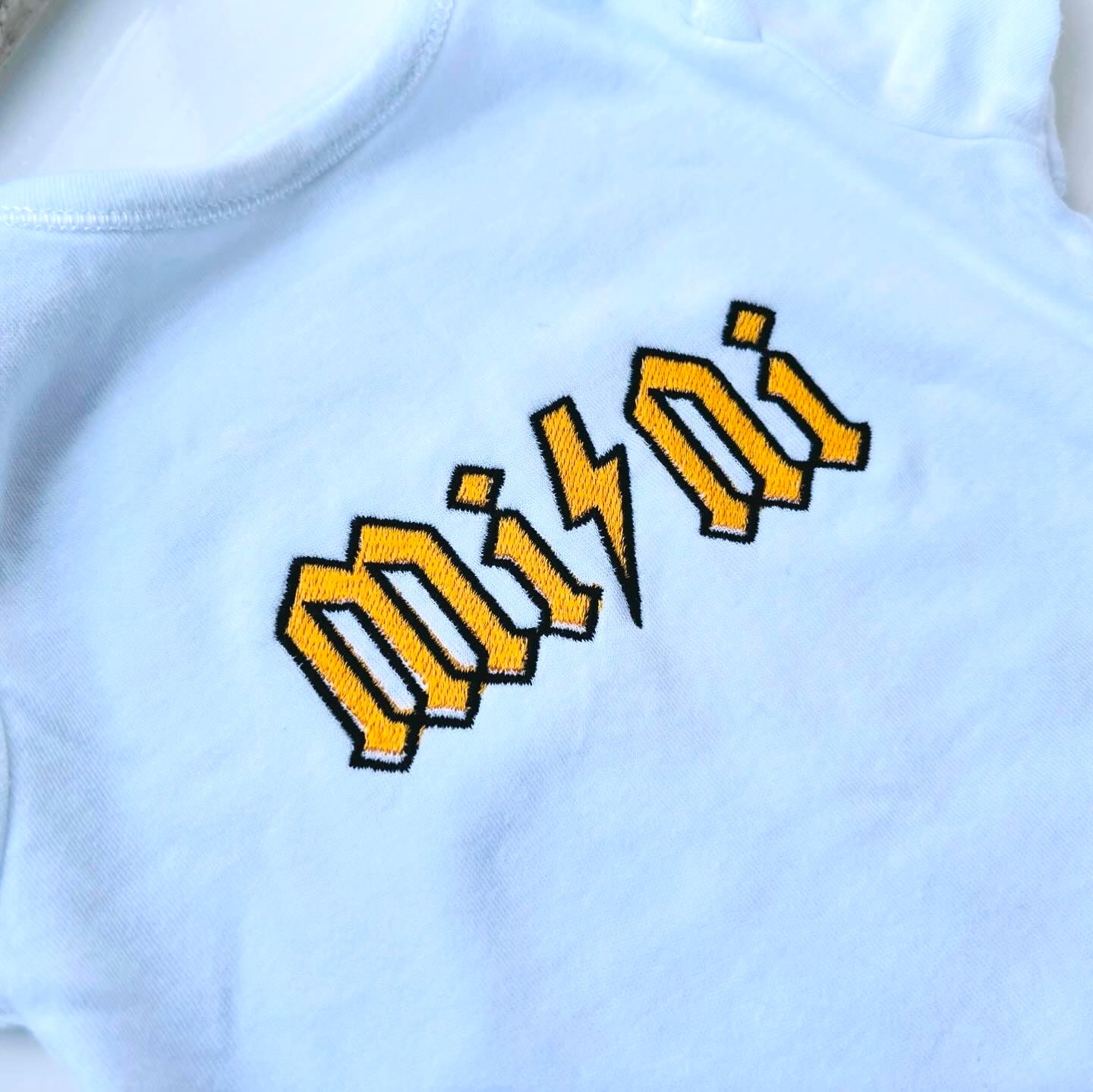 Embroidered baby clothes