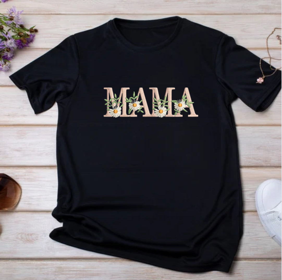 MAMA Pink Floral T-Shirt