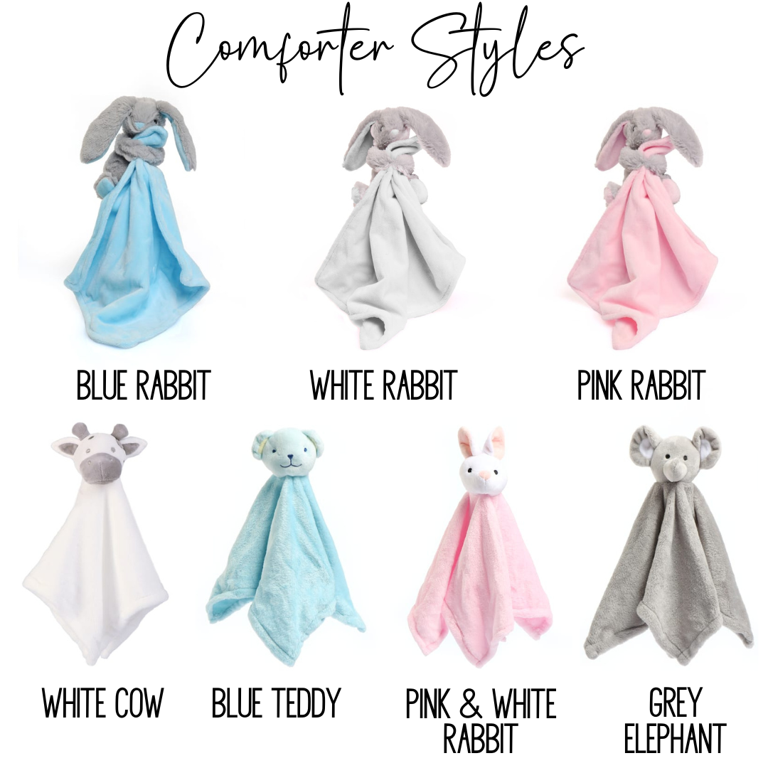 Animal Personalised Embroidered Comforter