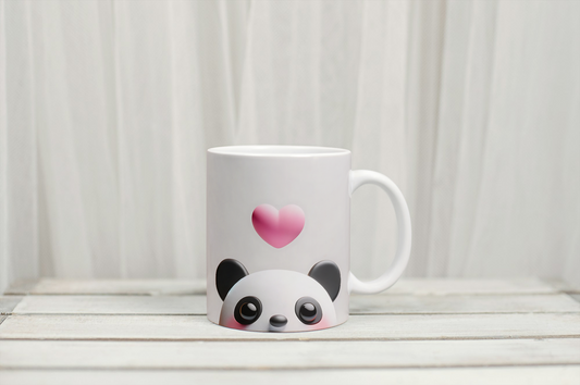 3D Peek A Boo Panda Mug