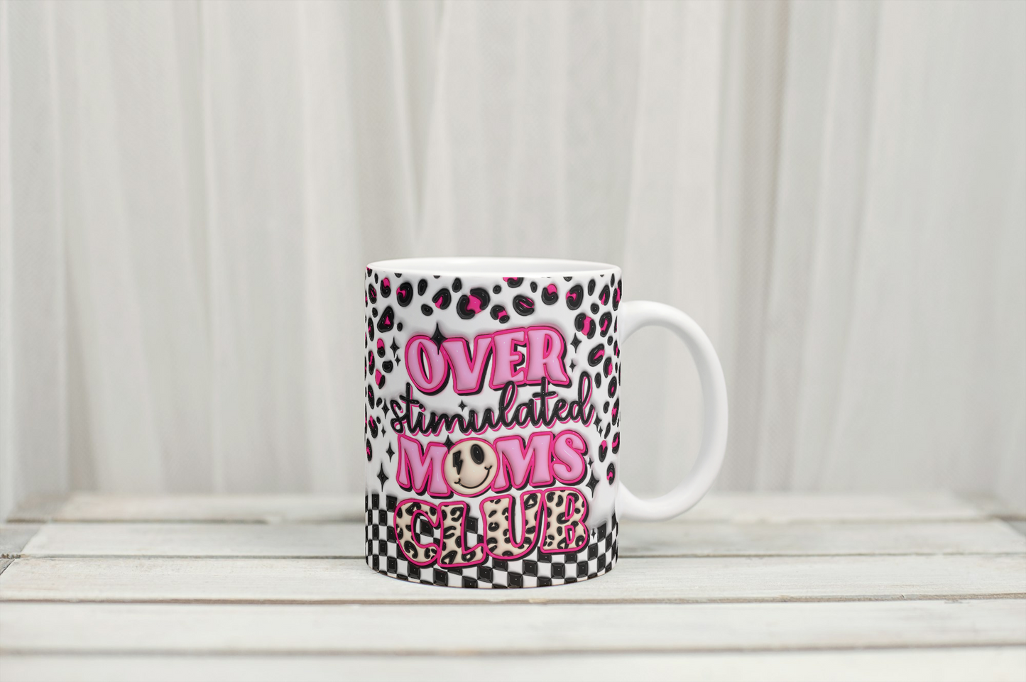 3D Overstimulated Moms Club Mug