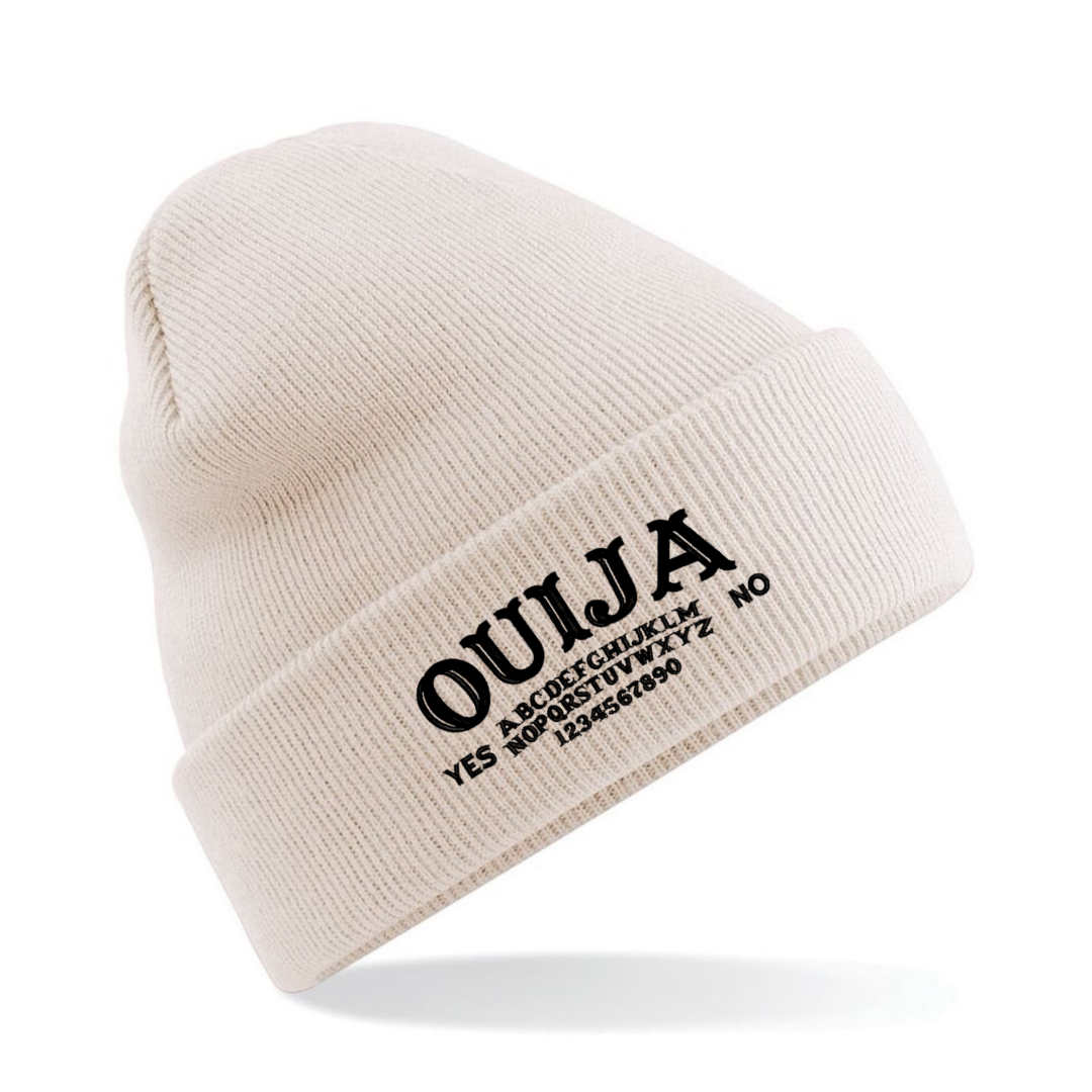 Ouija Board Embroidered Cuffed Beanie