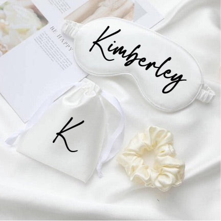 Personalised Sleep Mask & Scrunchie Set