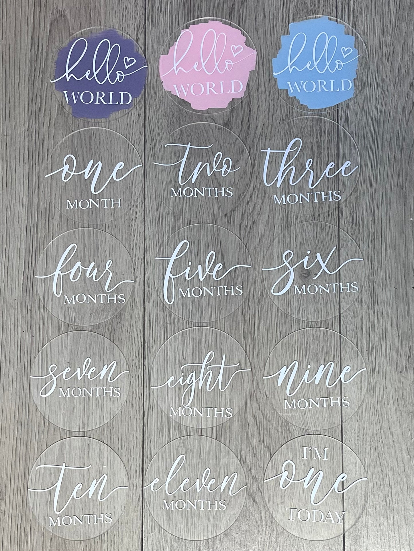 Personalised Milestone Discs