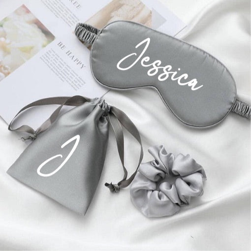 Personalised Sleep Mask & Scrunchie Set