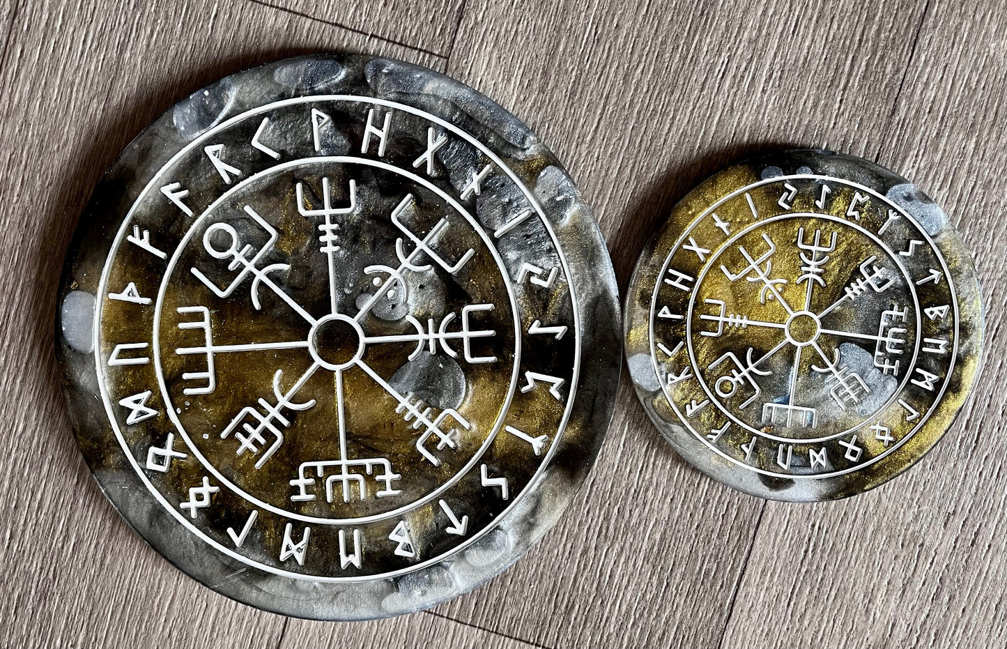 Handmade Viking Divination Boards